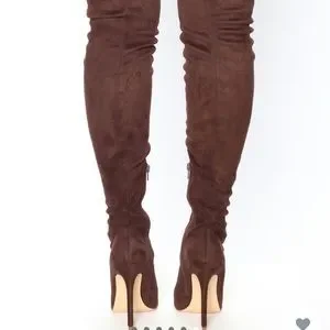Fashion Nova Shoes Vicky Over The Knee Boot Chocolate Poshmark